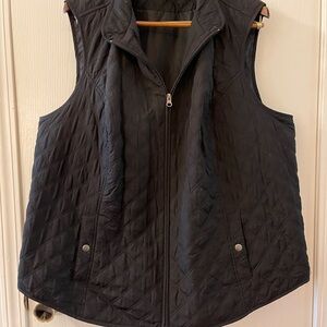 Croft & Barrow Black Quilted Vest